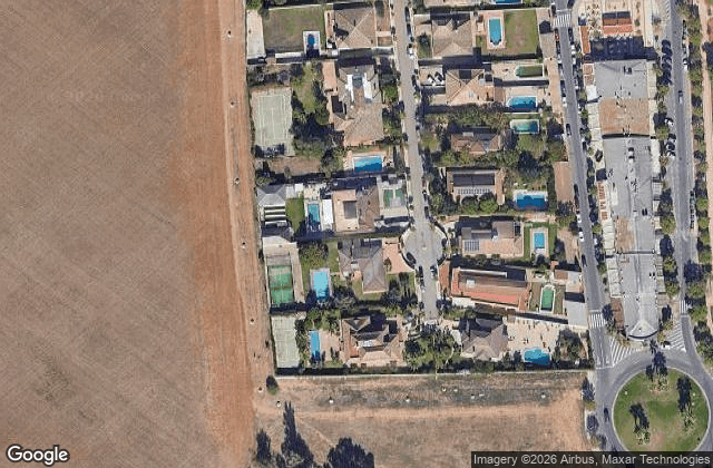 Satellite view of Precioso chalet con piscina y pista de padel