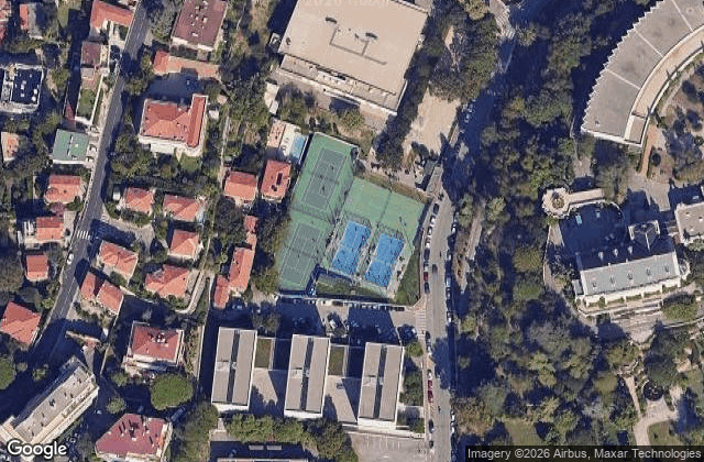 Satellite view of Padel Tennis Nice Valrose