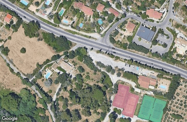 Satellite view of LB13 Padel Tennis Club Allauch